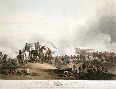 Batalla de Salamanca el 22 de julio de 1812, grabado por G. Lewis, publicado en 1813 de John Augustus Atkinson